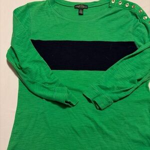Ralph Lauren Green Crew Neck Top